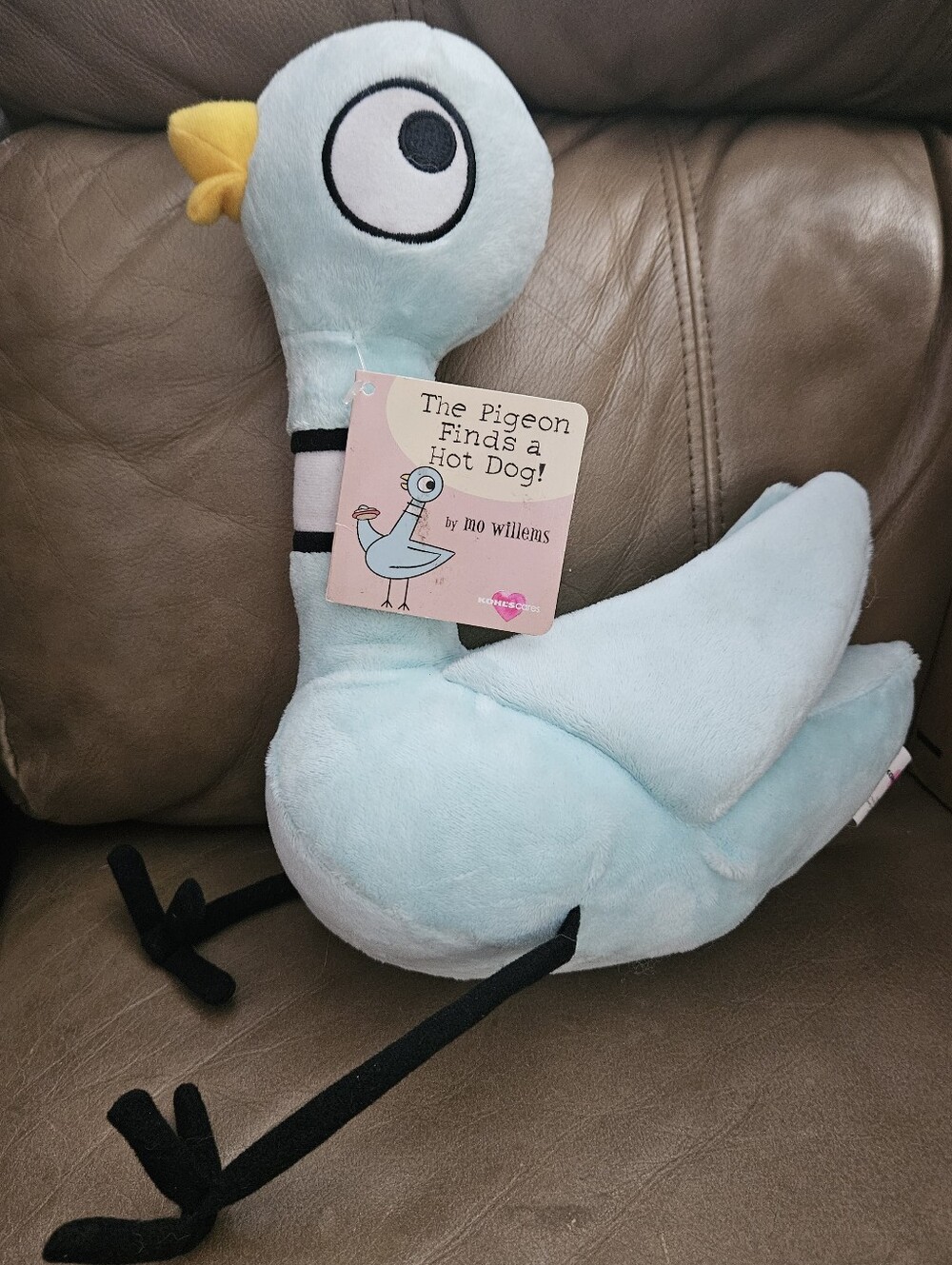 Mo Willems - The Pigeon Plush Stuffed Animal - Light Blue Plush by Mo Willems